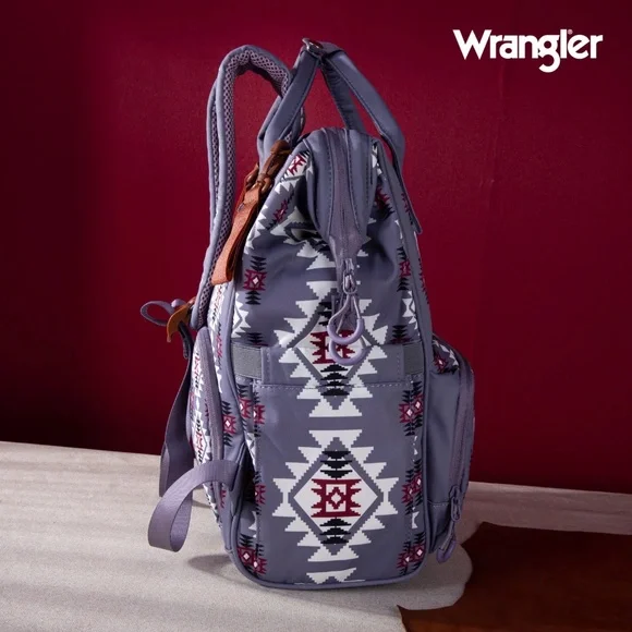 Wrangler Aztec Printed Callie Backpack - Lavender - Picture 3 of 6